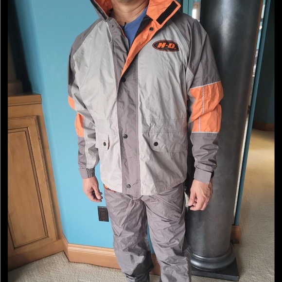 Harley-Davidson Other - Harley Davidson  3M Reflective Waterproof Rain Wear Riding Jacket dize XL